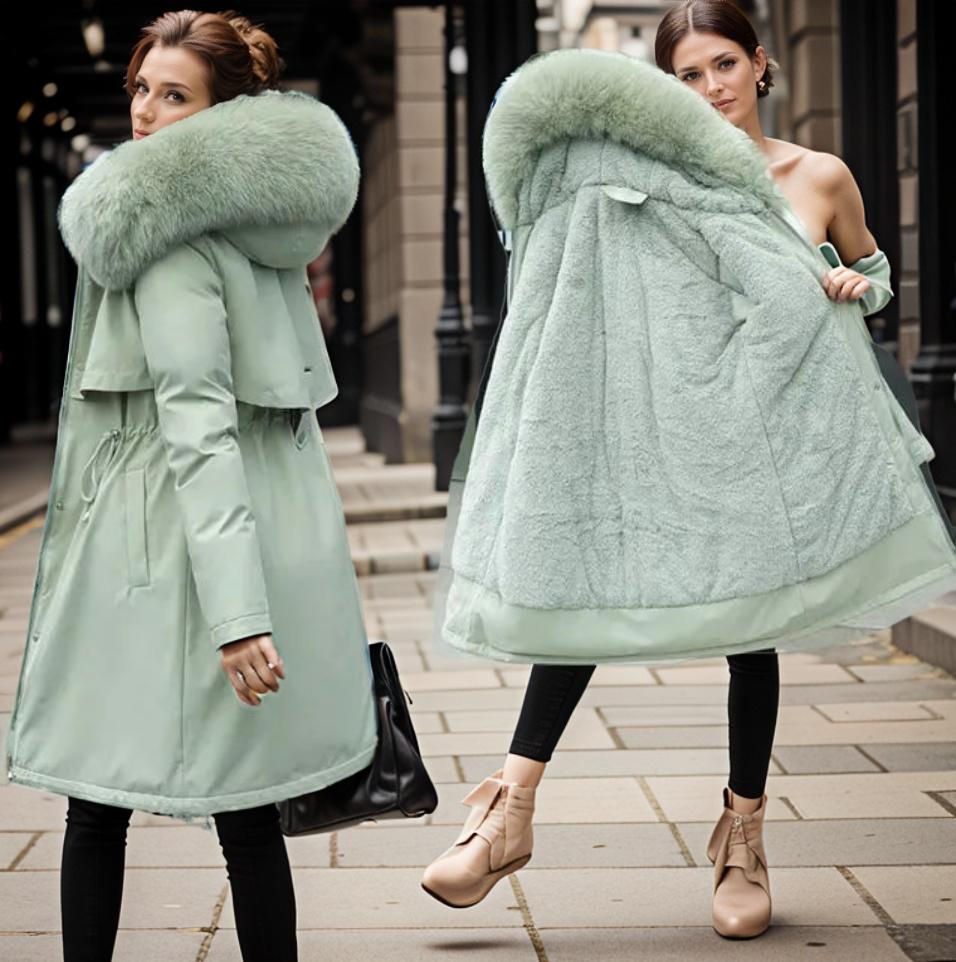 Zimowa Parka Damska z Kapturem – Wodoodporna i Stylowa Kurtka Przeciwdeszczowa 3